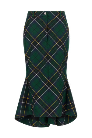 Tartan skirt Green