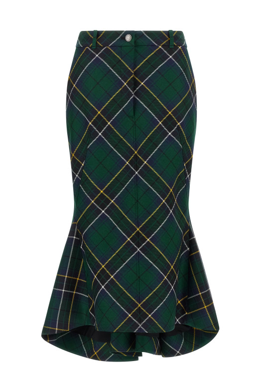 Tartan skirt Green