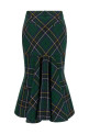 Tartan skirt Green