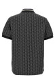 Jacquard monogram polo shirt Black