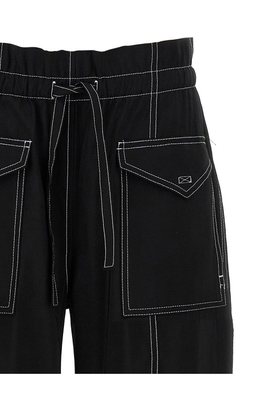 'Light Slub Pocket' pants Black