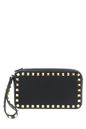 Valentino Garavani 'Rockstud' clutch bag Black