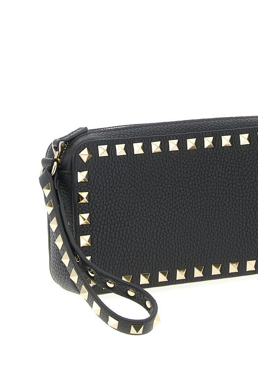 Valentino Garavani 'Rockstud' clutch bag Black