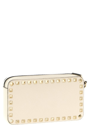 Valentino Garavani 'Rockstud' clutch bag White