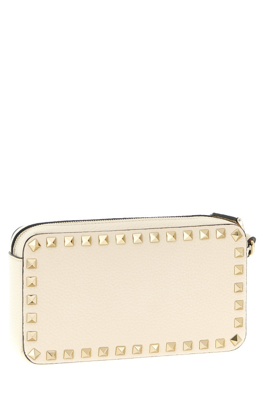 Valentino Garavani 'Rockstud' clutch bag White