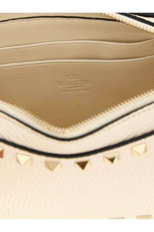 Valentino Garavani 'Rockstud' clutch bag White