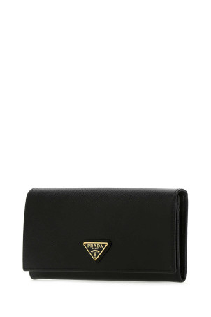 Black leather wallet Black PRADA (1MH132QHH)