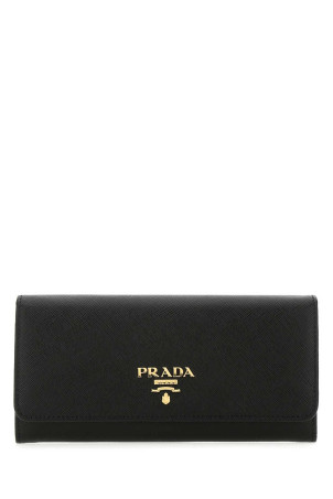 Black leather wallet Black PRADA (1MH132QWA)