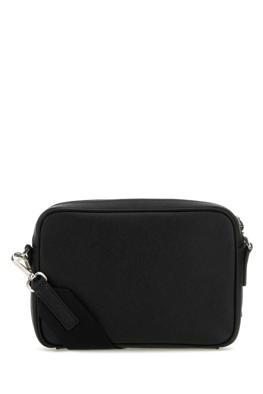 Black leather crossbody bag Black PRADA (2VH1709Z2)