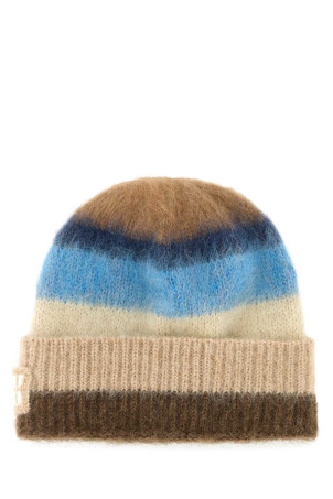 embroidered mohair blend beanie hat MIU MIU (5HC3782CVD)