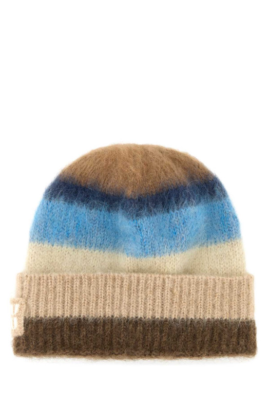 embroidered mohair blend beanie hat MIU MIU (5HC3782CVD)