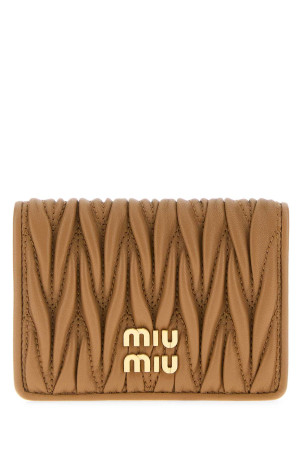 Camel nappa leather card holder MIU MIU (5MC103AFPP)