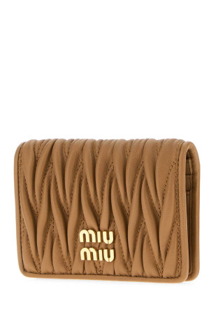 Camel nappa leather card holder MIU MIU (5MC103AFPP)