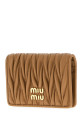 Camel nappa leather card holder MIU MIU (5MC103AFPP)
