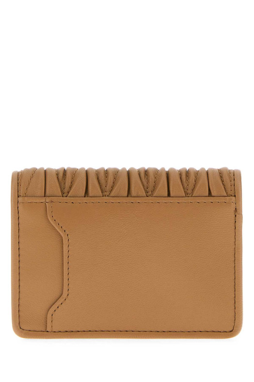 Camel nappa leather card holder MIU MIU (5MC103AFPP)