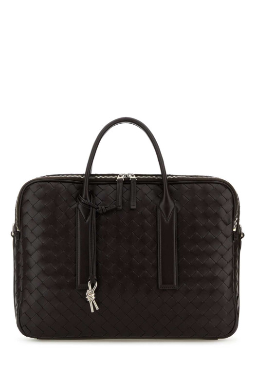 Dark brown leather Getaway briefcase BOTTEGA VENETA (766361V2HL1)