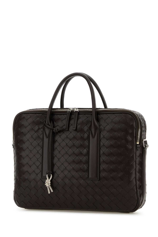 Dark brown leather Getaway briefcase BOTTEGA VENETA (766361V2HL1)