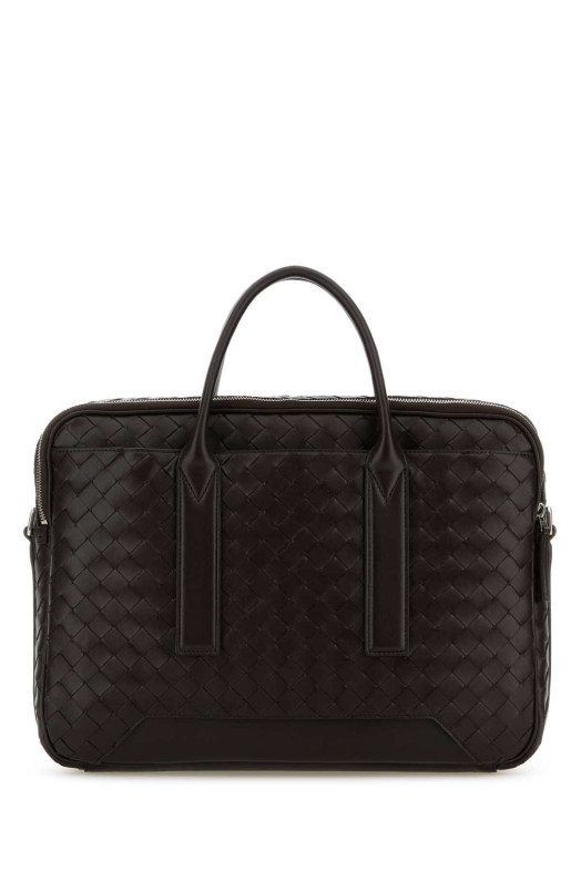 Dark brown leather Getaway briefcase BOTTEGA VENETA (766361V2HL1)