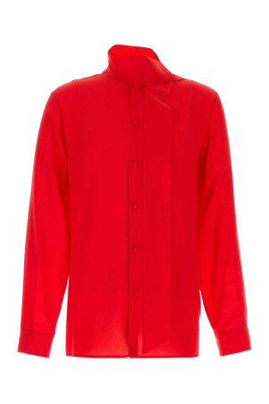 Red crepe shirt VALENTINO GARAVANI (7V0ABT01B3N)
