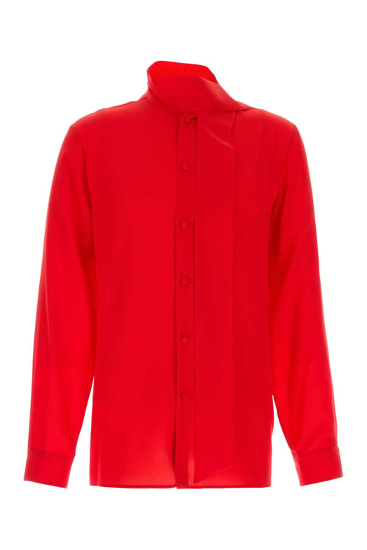 Red crepe shirt VALENTINO GARAVANI (7V0ABT01B3N)