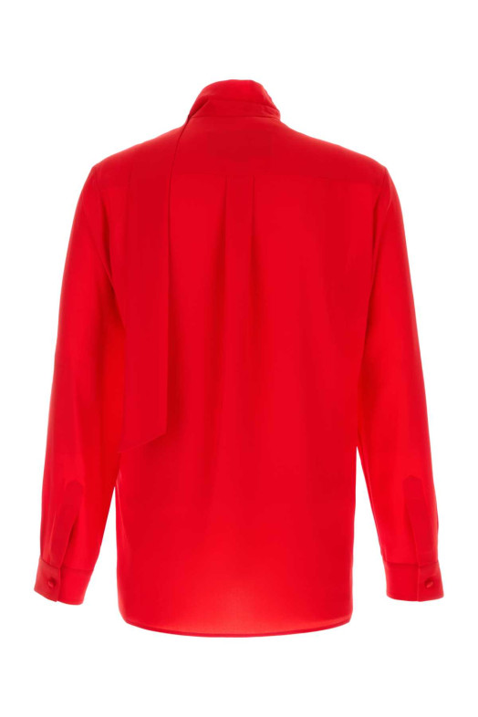 Red crepe shirt VALENTINO GARAVANI (7V0ABT01B3N)