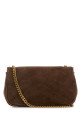 Коричневая замшевая мини-сумка LouLou через плечо SAINT LAURENT (8217491U827)
