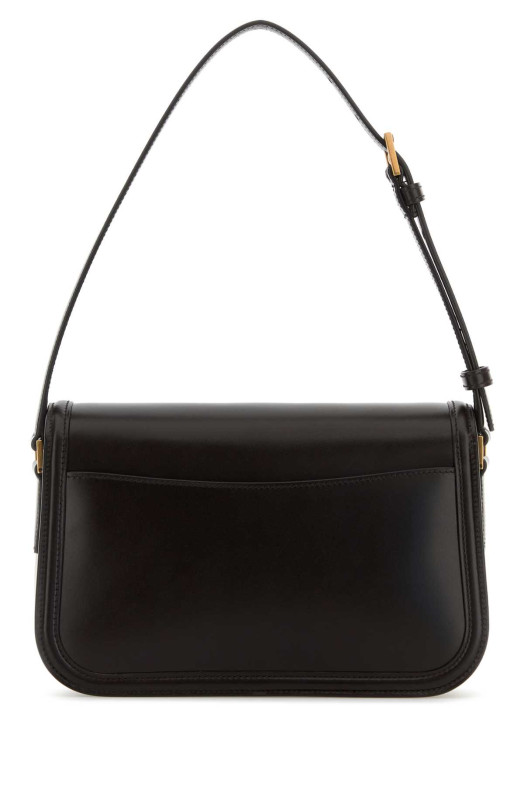 Темно-коричневая кожаная сумка через плечо Solferino SAINT LAURENT (8323300SX0W)