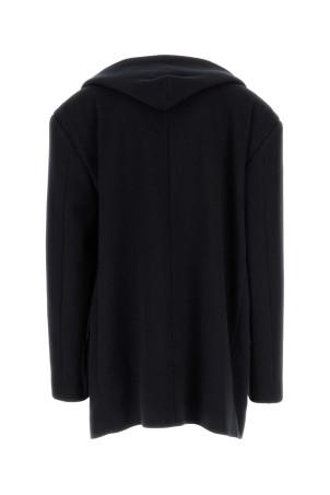Navy blue wool oversize coat BALENCIAGA (852339TQU14)