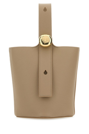 PEBBLE BUCKET MINI Brown LOEWE (AANBBBMX02)