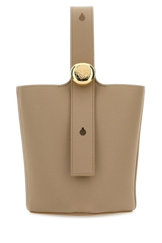 PEBBLE BUCKET MINI Brown LOEWE (AANBBBMX02)