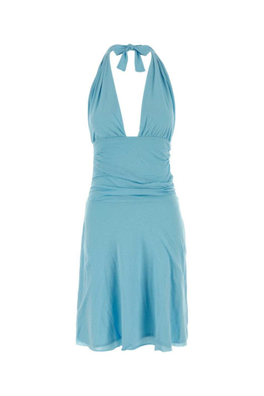 Light blue cotton Beso mini dress BLUE GIMAGUAS (BESOMINIDRESS)