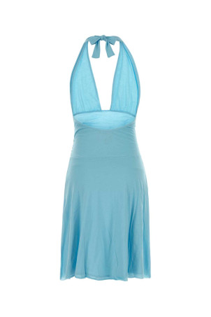 Light blue cotton Beso mini dress BLUE GIMAGUAS (BESOMINIDRESS)