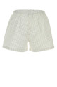 Вышитые хлопковые пижамные шорты White GIMAGUAS (BOXERSSHORTS)