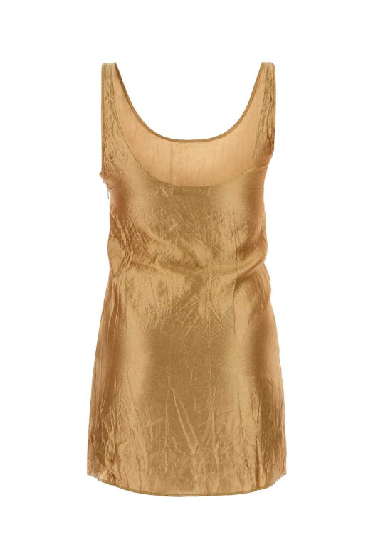 Beige silk Claude mini dress Brown GIMAGUAS (CLAUDESTUDSMINIDRESS)