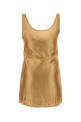 Beige silk Claude mini dress Brown GIMAGUAS (CLAUDESTUDSMINIDRESS)