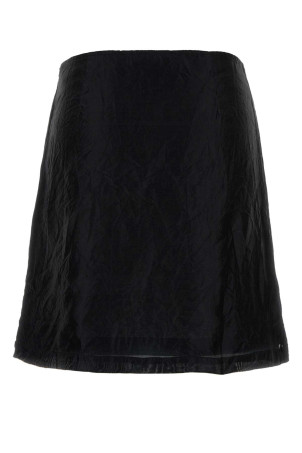 Black silk Claude mini skirt Black GIMAGUAS (CLAUDESTUDSMINISKIRT)