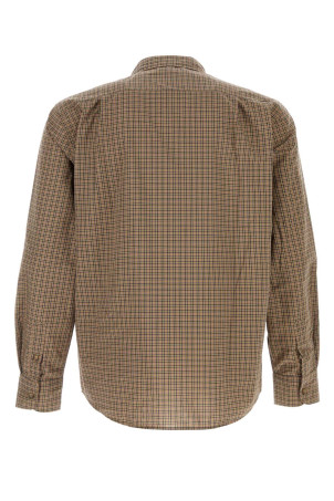 Embroidered poplin Evan shirt Brown GIMAGUAS (EVANLSSHIRT)