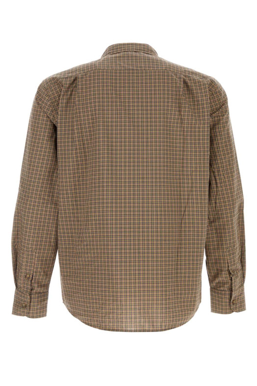 Embroidered poplin Evan shirt Brown GIMAGUAS (EVANLSSHIRT)