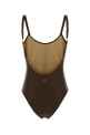 Коричневый эластичный нейлоновый купальник AMI (FBW311AW0011) AMI PARIS