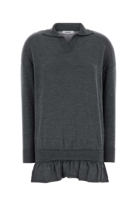 Dark grey wool Fille sweater Brown GIMAGUAS (FILLEJUMPER)