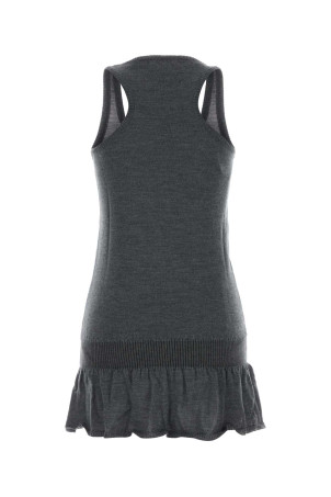 Dark grey wool Fille mini dress Gray GIMAGUAS (FILLEMINIDRESS)
