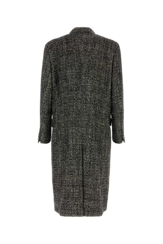 Двухцветное пальто из шерстяной смеси DOLCE & GABBANA (G050LTFMZAQ) DOLCE & GABBANA