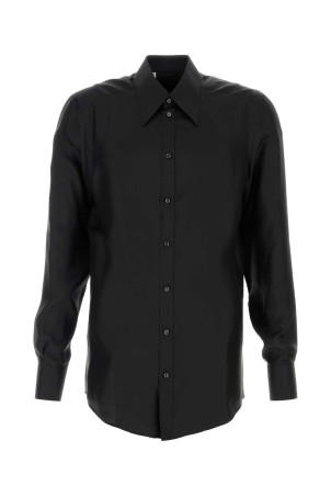 Чорна атласна сорочка Чорна DOLCE & GABBANA (G5NP9TFU10S) DOLCE & GABBANA