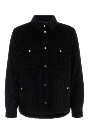Black corduroy jacket Black DOLCE & GABBANA (G9BRETFUVFE)