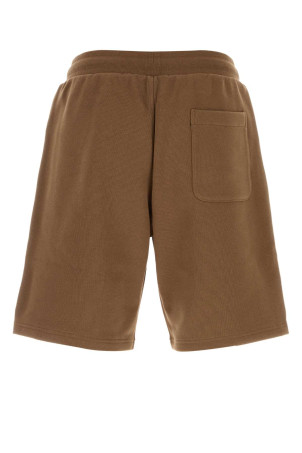 Коричневі бавовняні шорти-бермуди AMI (HSO803747) AMI PARIS