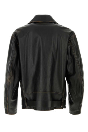 Black leather jacket JIL SANDER (J21SW0083J07224)