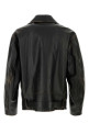 Black leather jacket JIL SANDER (J21SW0083J07224)