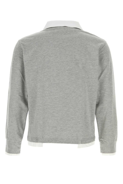 Grey cotton Luis polo shirt Gray GIMAGUAS (LUISLSPOLO)