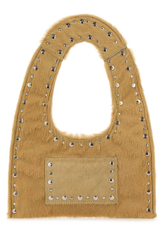 Beige calf hair mini Franca handbag Beige GIMAGUAS (MINIFRANCAPONNYBAG)