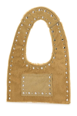 Beige calf hair mini Franca handbag Beige GIMAGUAS (MINIFRANCAPONNYBAG)